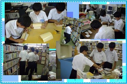 村上東中学校　職場体験の様子