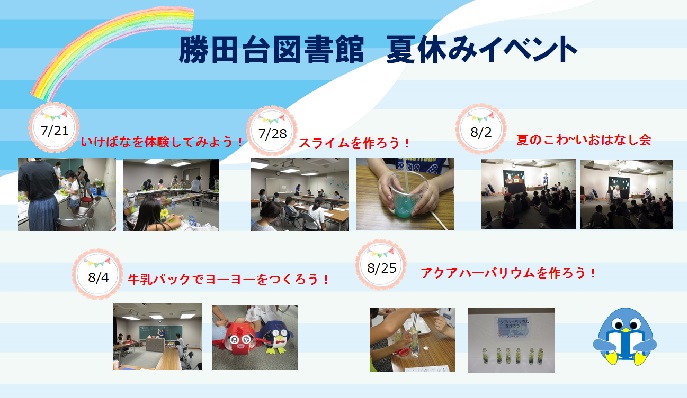 勝田台図書館のイベントの様子