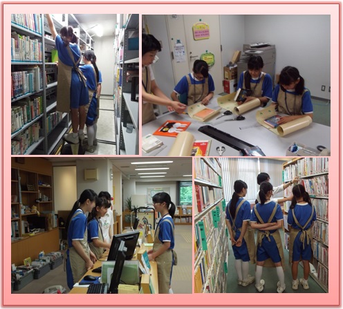 高津中学校 職場体験の様子