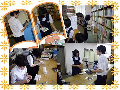 阿蘇中学校 職場体験の様子