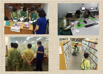 萱田中学校 職場体験の様子