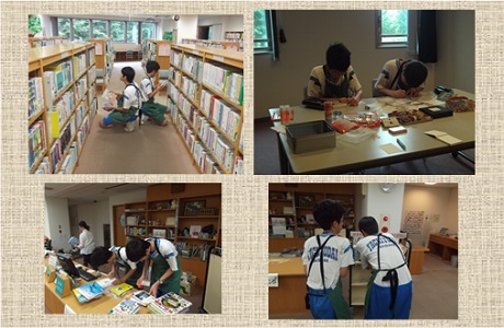 八千代台西中学校 職場体験の様子