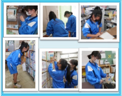 村上東中学校 職場体験の様子