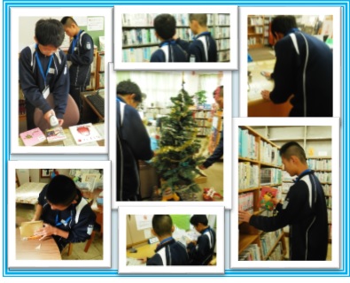 村上東中学校 職場体験の様子